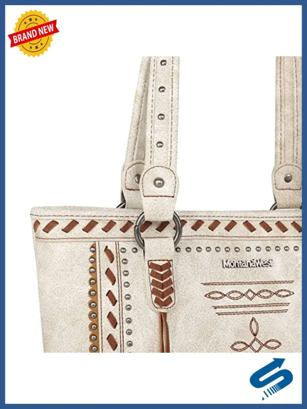 Vegan Leather Satchel Shoulder Bag Tote with Wallet